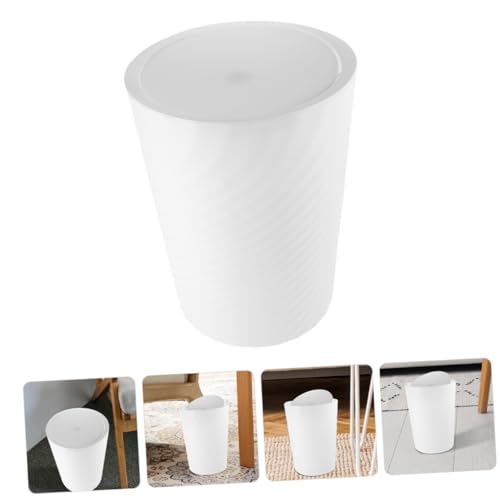 Caneca de basura grande con tapa para cocina y oficina miniatura 5