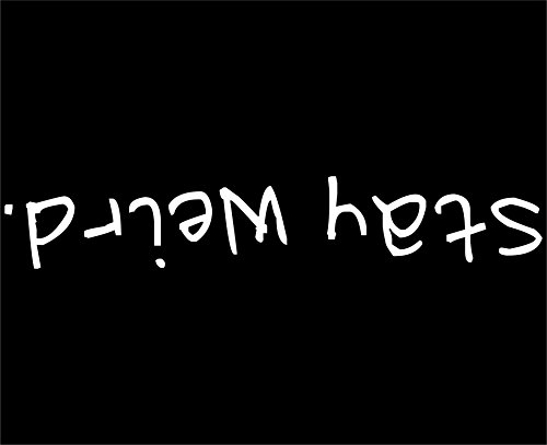 Sweet Tea Decals Stay Weird - 8 3/4" X 1 1/2" - Vinyl Die Cut Decal/Bumper Sticker For Windows, Trucks, Cars, Laptops, Macbooks, Etc. #TOP1