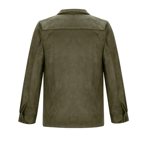 Muscularfit Winter Jackets for Men Vintage Long Sleeve Buttons Suede Jacket Coats Plush Reversed Collar Outdoor Retro Jacket4