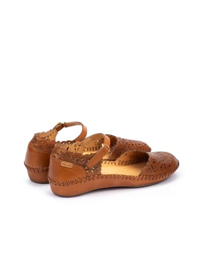 Image of PIKOLINOS P. Vallarta Women's Semi-Open Shoes | Leather | Hook-and-Loop Closure | Mid Heel | Size UK 2-8