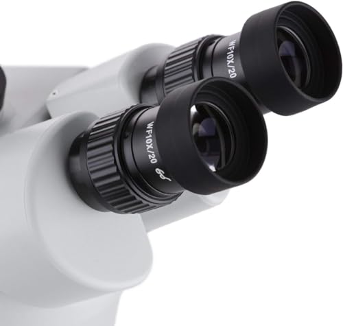Image of AmScope SM-2TZ Professional Trinocular Stereo Zoom Microscope, WH10x Eyepieces, 3.5X-90X Magnification, 0.7X-4.5X Zoom Objective, Upper and Lower Halogen Lighting, Pillar Stand, 110V-120V, Includes 0.5X and 2.0X Barlow Lenses
