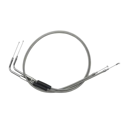 Câble d'accélérateur Dyna Sportster XL883 XL1200 gaine argent de 43 pouces