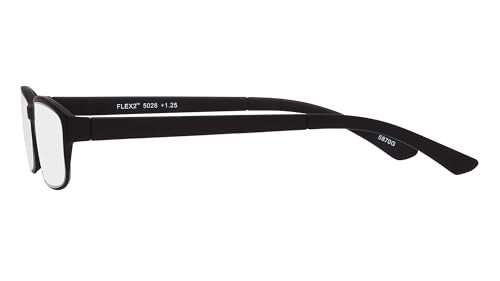 Image of SAV Men's Flex 2 5028 Reading Glasses - Flexible, Durable, Lightweight, Contemporary Readers For Men