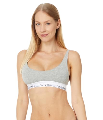 Image of Calvin Klein Women's Modern Cotton Lightly Lined Scoopneck Bralette