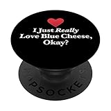 amo davvero il formaggio blu, okay? divertente idea di salsa di bistecca popsockets popgrip intercambiabile