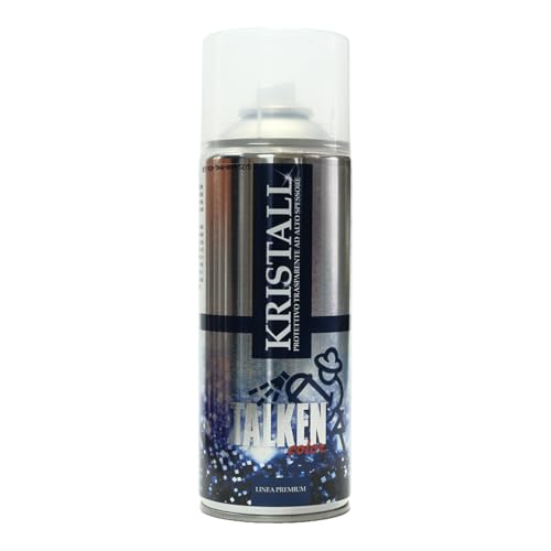 TALKEN - SPRAY - KRISTALL LUCIDA - 400 ml - PROTETTIVO TRASPARENTE PER VERNICI SOLVENTE