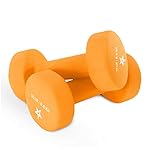 Yes4All Neoprene Coated Dumbbell Hand Weight Sets of 2 - Multiple Weight Options with 15 Colors, Anti-roll, Anti-Slip, Hexagon Shape