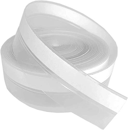 Image of Roktry Feet Silicone Seal Strip, Door Weather Stripping Window Seal, Weatherproof Soundproof Self Adhesive Door Strip Bottom, Window Draft Stopper for Doors Windows and Shower Glass Gaps