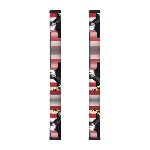 Juego de 2 cubiertas de manijas de puerta de nevera multiusos en 3D con bandera americana – Apto para lavavajillas, microondas y muebles