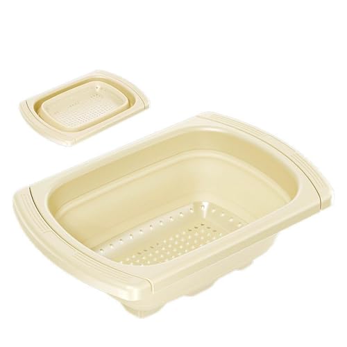 Sink Basket Strainer,Telescopic Draining Sink Container for Washing Vegetables | Foldable Vegetable Washing Basket, Portable Sink Filter Basket for Home Use, Travel, Camping