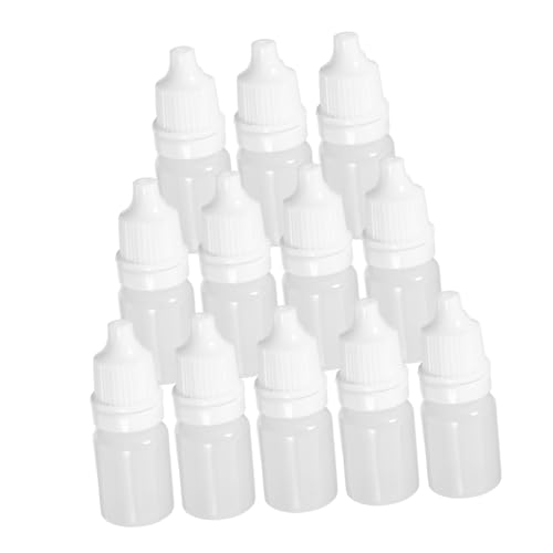 COSMEVIVI 5ml Eye Liquid Bottle Reusable Squeezable Dropper Bottles for Eye Drops