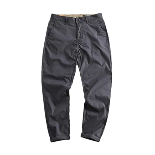 Adhdyuud Men's Tapered Lightweight Casual Pants Wrinkle Resistant Stretch Daily Wear Chino Trousers