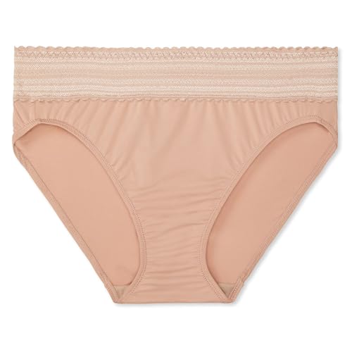 Image of Warner's Women's No Pinching, No Problems Dig-Free Comfort Waist with Lace Microfiber Hi-Cut 5109J