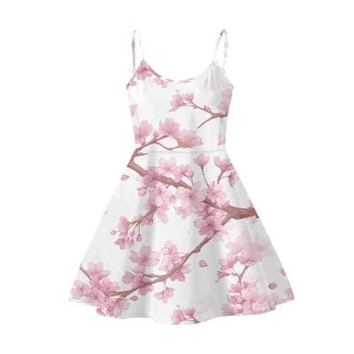 Image of Spaghetti Strap Midi Satin Dresses Summer Sleeveless Sundree Women Girl Beach Party Swing Dress