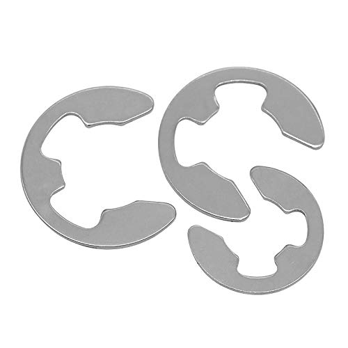 200/50pcs GB896 DIN6799 A2 304 Stainless Steel E Clip Circlip for Shaft Bearing Retaining Ring Washer Snap Collar - (Inner Diameter: M7 50pcs)