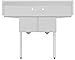 KoolMore - SB141611-12B3 2 Compartment Stainless Steel NSF Commercial Kitchen Prep & Utility Sink with 2 Drainboards - Bowl Size 14