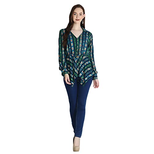 Image of GRECIILOOKS Women's Regular Fit Tops | Tops for Women | Tops for Jeans for Women | Rayon Tops for Women | One Piece Tops for Women | Western Tops for Women Stylish