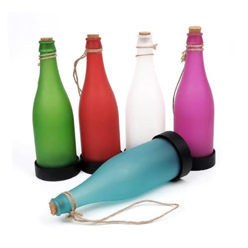 Lampes solaires pour bouteilles de vin pour illuminer vos tables de jardin et soirées d'été