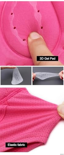 Short feminino de ciclismo 3D com malha respirável acolchoada em gel de BTT para ciclistas de bicicl