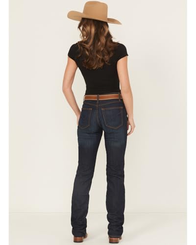 Cinch Women's Jenna Dark Wash Straight Leg Relaxed Fit Stretch Denim Jeans - MJ80152071 17 XL3