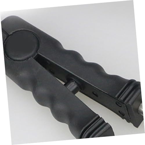 Pince professionnelle pour extensions de cheveux en plastique noir - 7