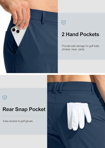 Pudolla Men's Quick Dry Golf Pants