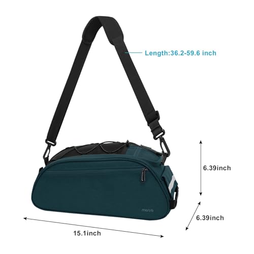 image for MOSISO Bike Rack Bag, Waterproof Bicycle Trunk Pannier Rear Seat Pouch