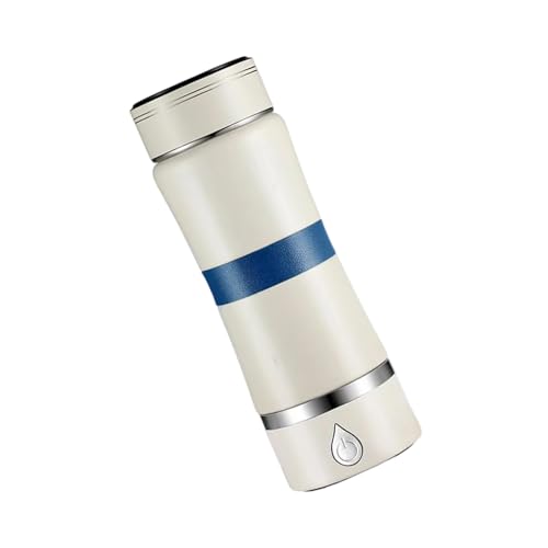 Fazvncv Botella de agua aislada de hidrógenos de 360 ml, tecnología de electrólisis, generador de agua para el hogar, oficina, viajes