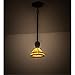 Meyda Tiffany Custom Lighting 72559 Traditional One Light Mini Pendant from Topridge Collection in Craftsman Brown Finish, 8.00 inches