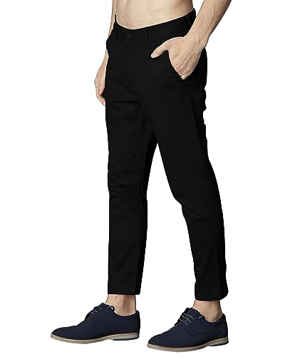 Image of EYEBOGLER Mens Regular Fit Formal & Casual Pant