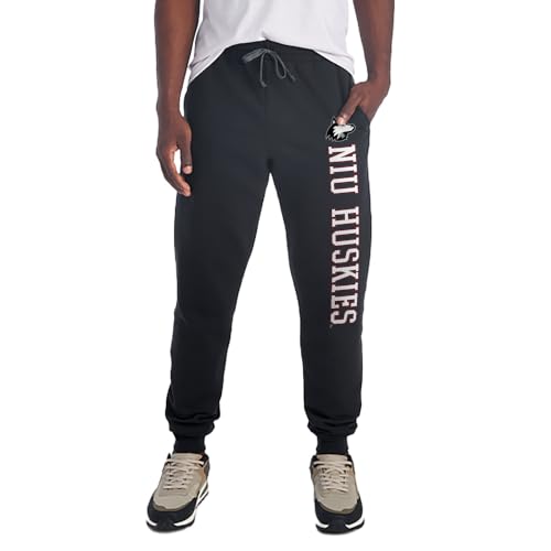 Officially Licensed Jogger Sweatpants Unisex for Men & Women with Pockets Collegiate Team Logo Black Collection