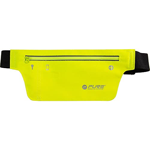 Pure2Improve Unisex - Adult P2i320020 Belt Bag for Smartphone Jaune/Black, TU EU, Jaune/Noir