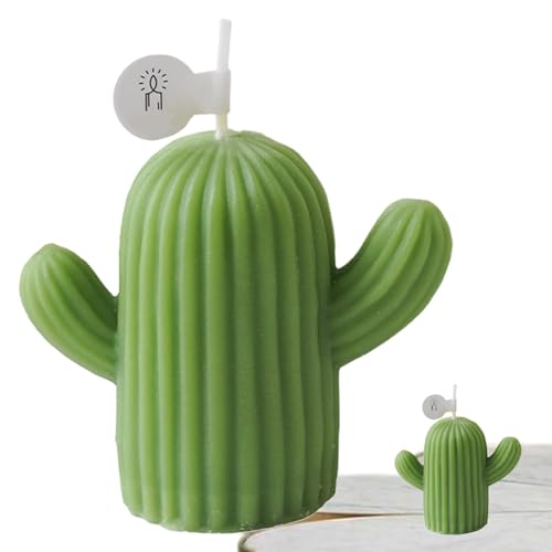 Velas perfumadas de cactus para mujer, vela aromática creativa hecha a mano para decoración del hogar, velas de cera de soja para el hogar, velas perfumadas para mujer