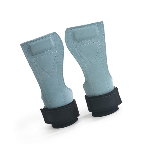 Guantes de agarre para levantamiento de pesas con correa de gancho de muñeca