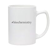 #biochemistry - 14oz Hashtag White Ceramic Statesman Coffee Mug