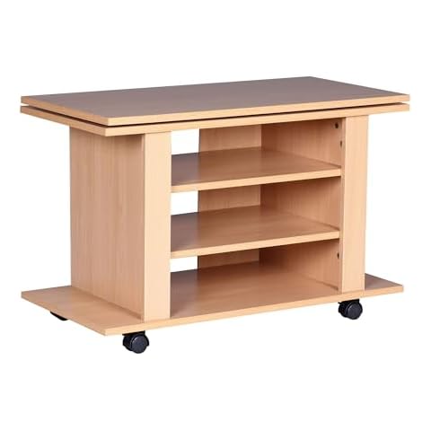 FineBuy Armoire de télévision en bois thumbnail