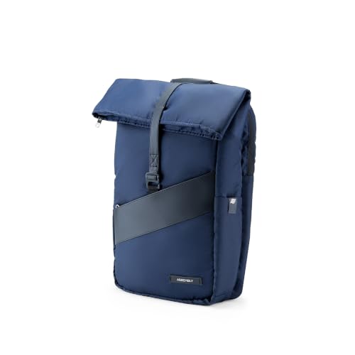 Image of Assembly Oblique Laptop Backpack for Men Women 15.6 Inch Office Travel Bag Rain Cover Dog Hook Passport Pocket