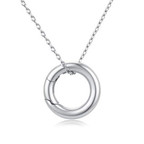 Collier porte-bague en acier inoxydable antichute pour suspendre votre alliance