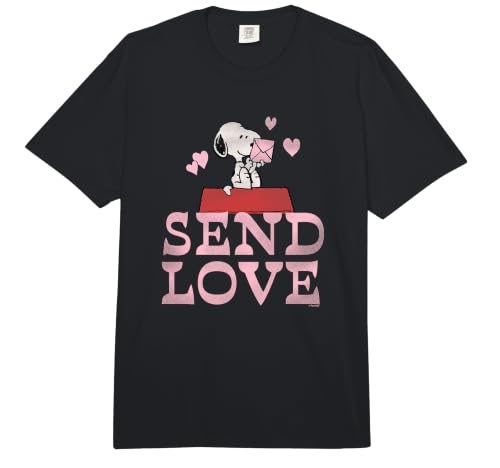 Snoopy Enviar Amor Comfort Colors Adult Heavyweight T-Shirt