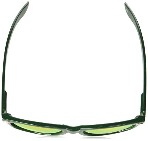 NCAA Miami Hurricanes MIAFL-2 Green Frame, Orange Lens Sunglasses, One Size, Green4