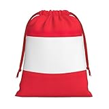 Longzehao Austrian flag Print Drawstring Gift Bags For Christmas,Holiday Gift Wrapping Bag Assorted Sizes