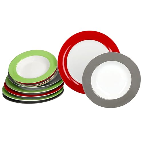 MamboCat Variant Trio 12tlg Tafelservice I Porzellan-Geschirr für 6...