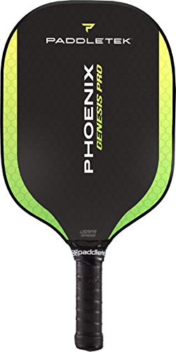 Paddletek Phoenix Genesis Pro - Professional Pickleball Paddles with Honeycomb Core – SRT Pro PolyCore & Fiberglass Epoxy Surface - High Tack Performance Grip – 7.8 oz to 8.2 oz – USAPA Approved