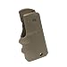 Hogue Rubber Grip Govt. Model Rubber Grip with Finger Grooves, Desert Tan