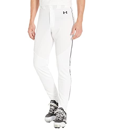 Pantalon de baseball Under Armour blanc et noir coupe droite taille XXL