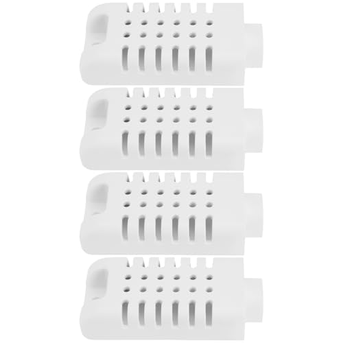 Briny River 4pcs Temperature Humidity Sensor Enclosure Housing Shell 60x27mm Compatible with AM2301 White