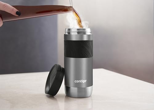 Image of Contigo Byron 2.0 Thermo Mug, Stainless Steel Insulated With Snapseal Closure, 100% Leak Proof, Keeps Warm up to 5 Hours & Cold up to 12 Hours, 470 ml