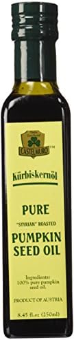 OliveNation Styrian Pumpkinseed Oil 8.45 oz, 8.45 Ounce - Use in Cheese, Foie Gras, Truffles, Wagyu Steaks, Baking Products, Spices, Oils, Balsamic Vinegars by Castelmuro