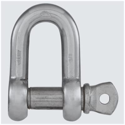 National Hardware N100-358 D Shackle, Stainless Steel, 5/8 In. - Quantity 3