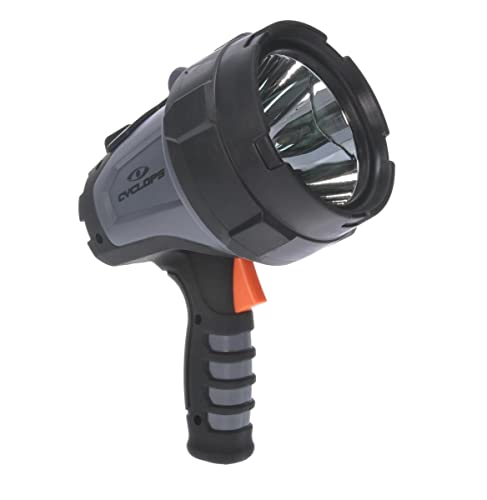 Cyclops 900 Lumens 10-Watt Led Rechargeable Handheld Spotlight With Ac/Dc Charger, 12V Dc Car Plug #TOP5